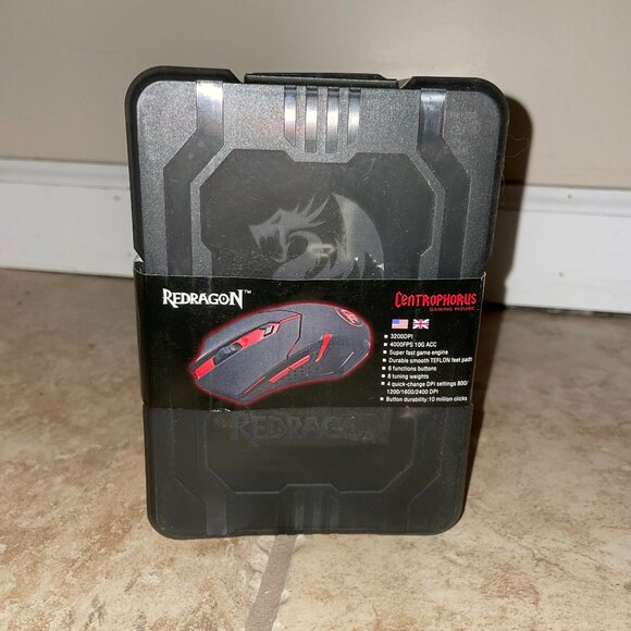 NWT Redragon M601 Centrophorus 3200 DPI Gaming Mouse - Wired LED - Picture 2 of 11
